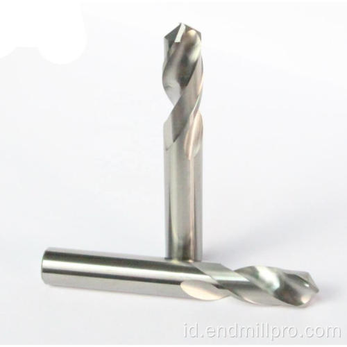 Bit bor twist carbide padat untuk pengeboran logam